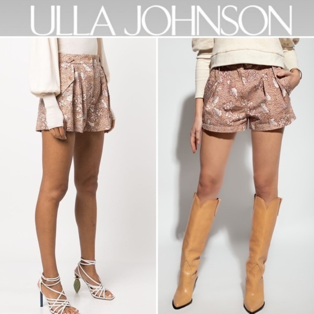 ULLA JOHNSON RILEY PATTERNED SHORTS SZ 12 NWT 329$